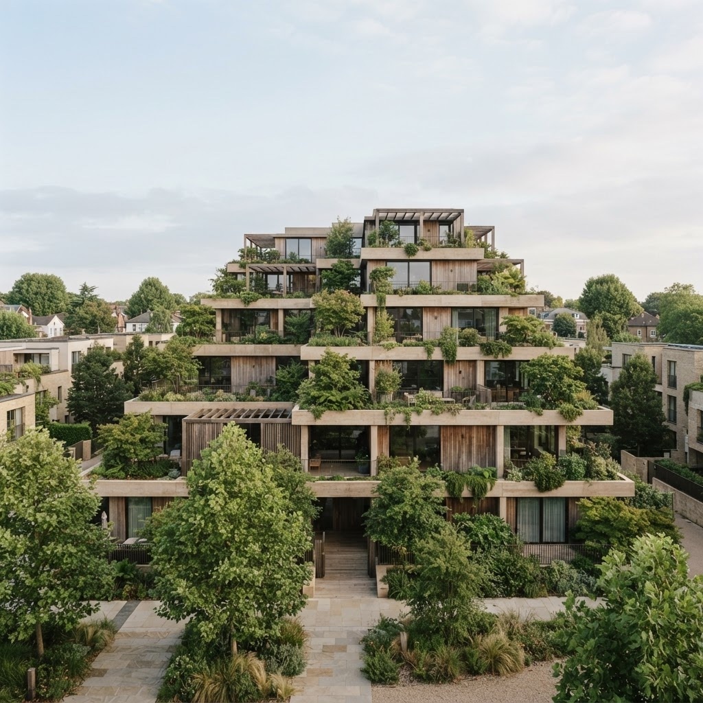 Planted terraces at Terrace Gardens